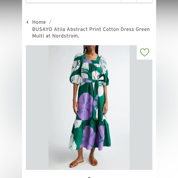 Busayo Atila Hand Dyed Dress Size S NWT - Picture 2 of 6